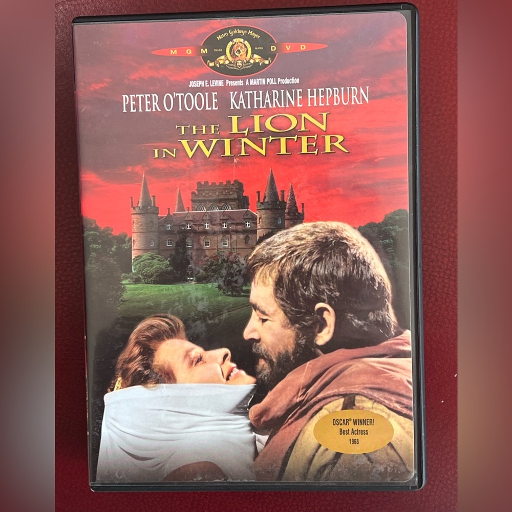 The Lion in Winter DVD Widescreen Peter O'Toole, Katharine Hepburn